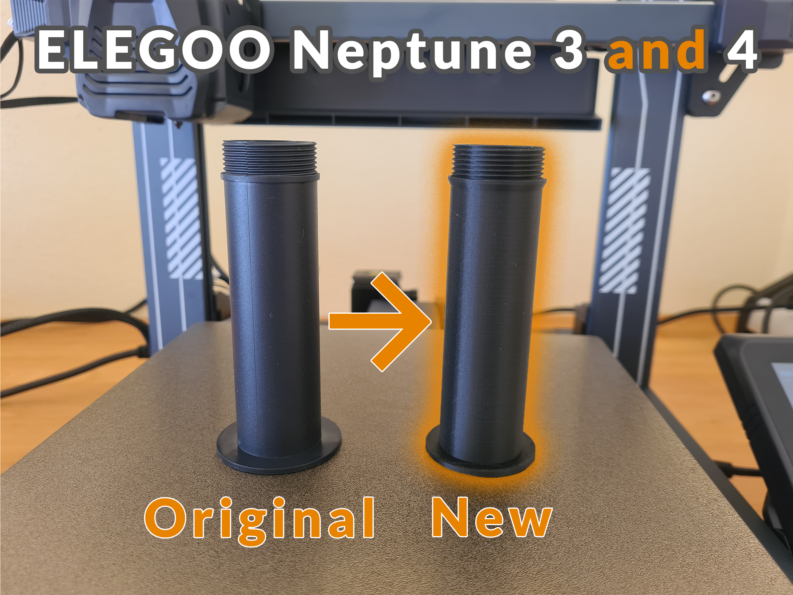 Elegoo Neptune 3 and 4 replacement filament spool holder
