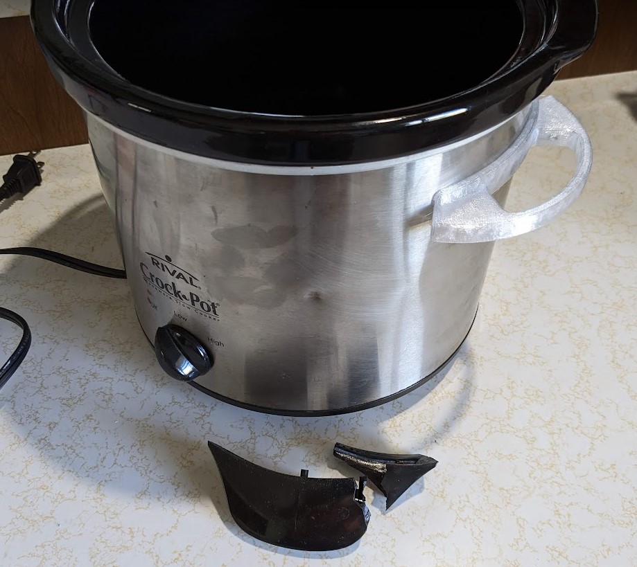 Rival Crock Pot model 3040 side handle by Girak Download free STL
