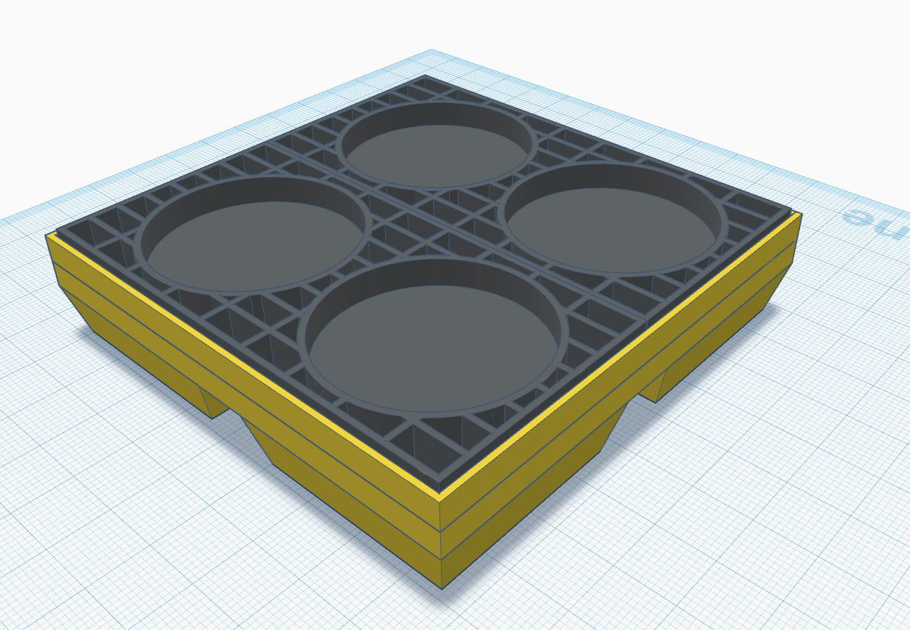 1/10th scale Hazmat Palette for 35mm Paint Jars