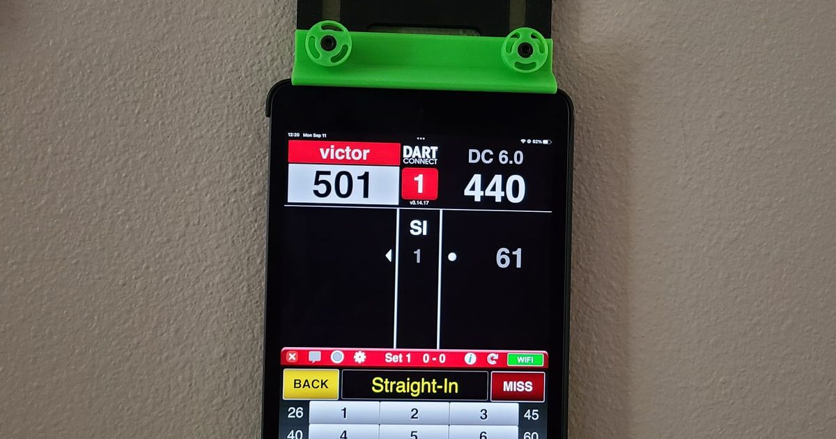 Wall Mount Adjustable Tablet/Phone Holder Darts Scoreboard by cucu