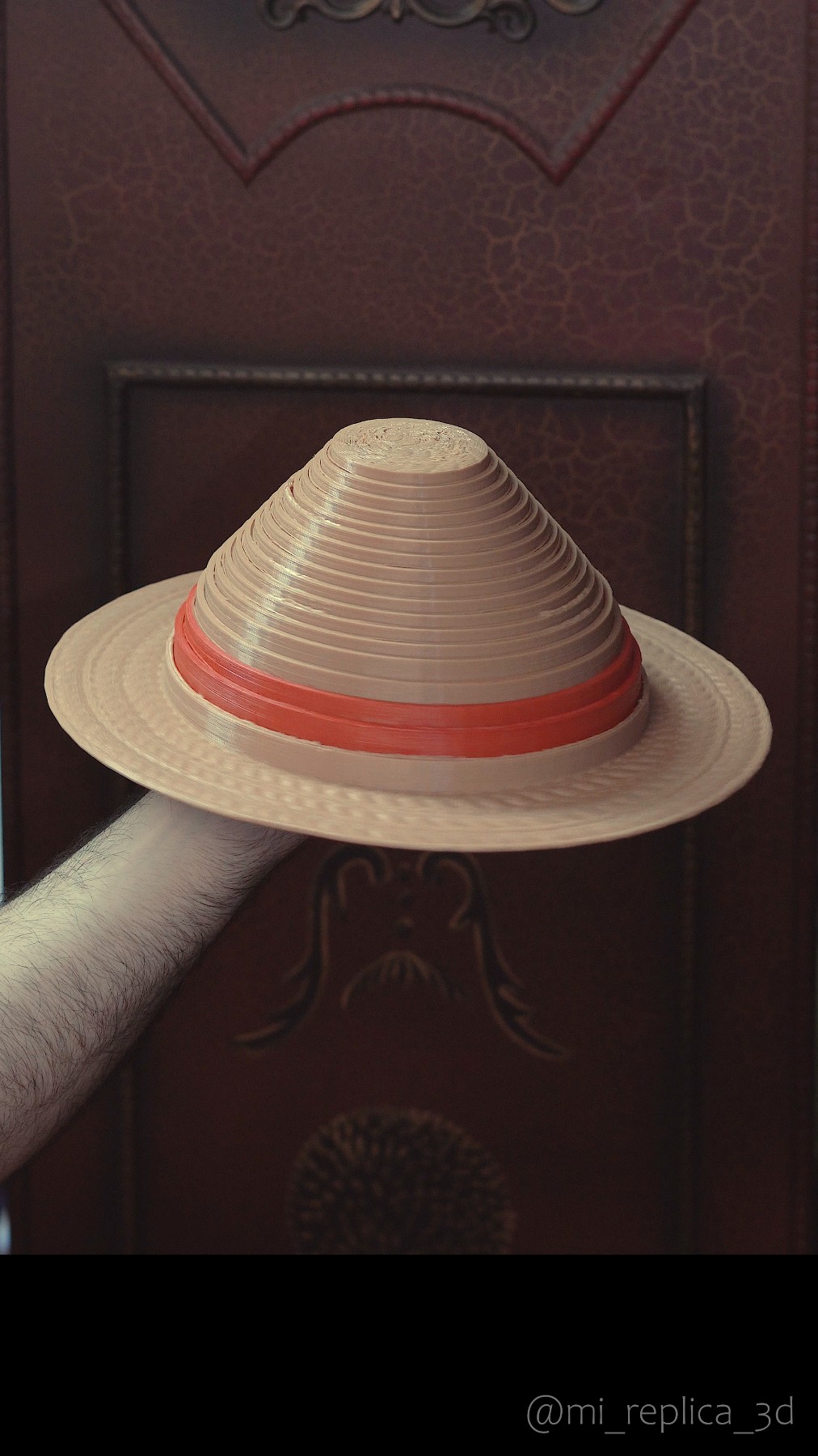 Print in Place Collapsible Luffy's Straw Hat by Mi Réplica 3D
