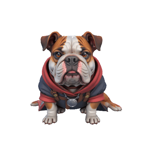 Bulldog Figurine – 3D Printable Chunky Dog Model