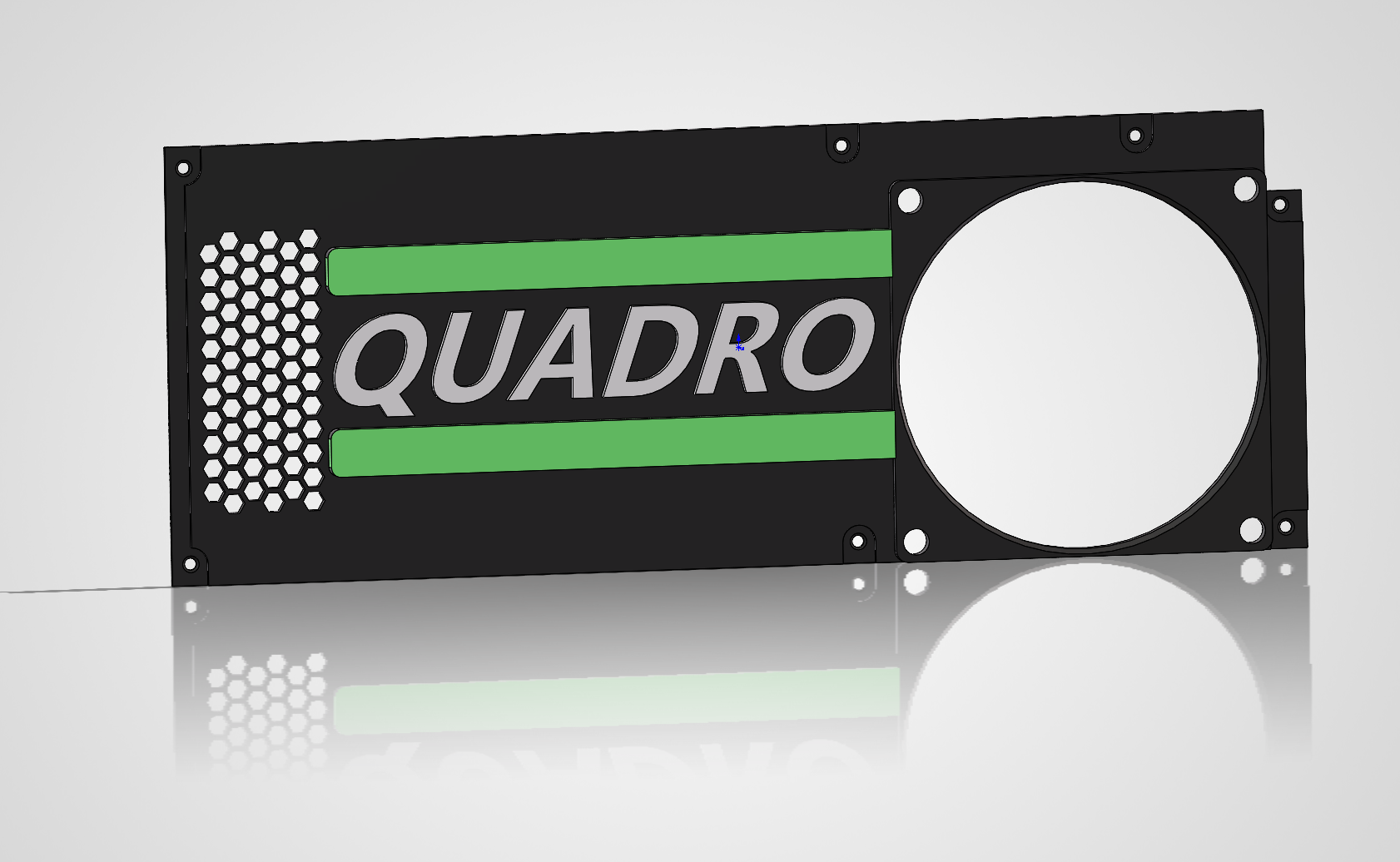Nvidia Quadro P4000 80mm fan converter plate — STL Grátis | 3DFinder