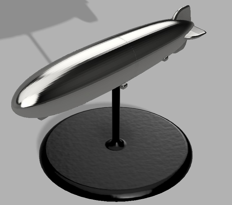 Stylised Airship Desk Model