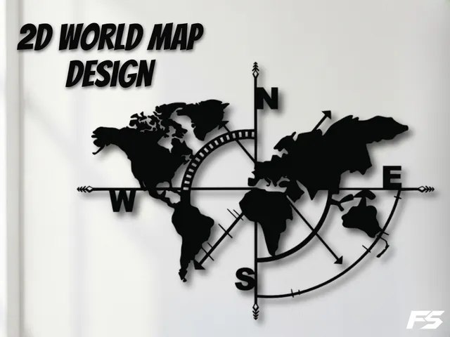 2D World Map Design