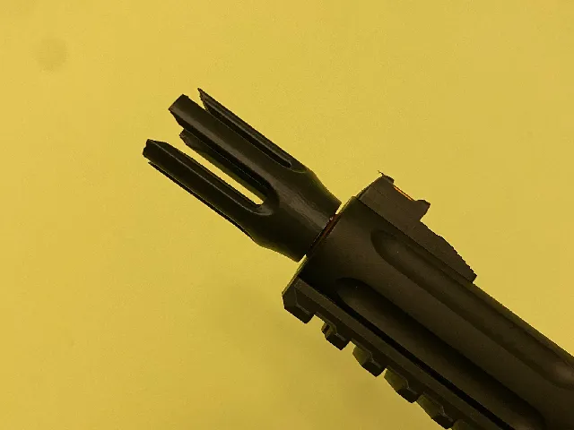 Pointy flash hider 14mm CCW for airsoft