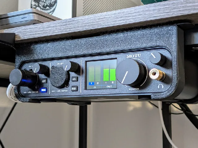 MOTU M2 Under Desk Mount