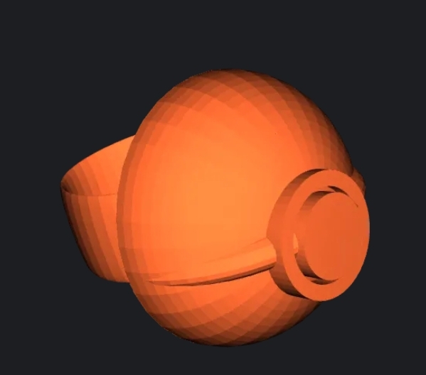 Poke ball ring
