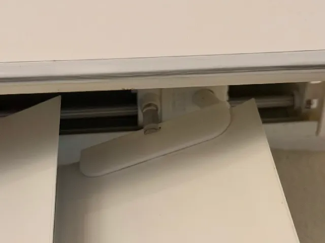 Hole fix for vinyl vertical blinds