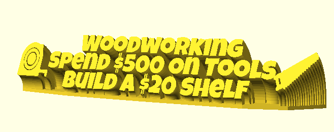 Woodworking Spend $500 On Tools Build A $20 Shelf 3D model by fuzzymakes