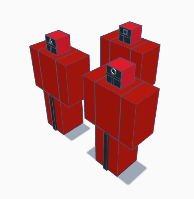 Roblox Style Squid Game Guards - Full Set