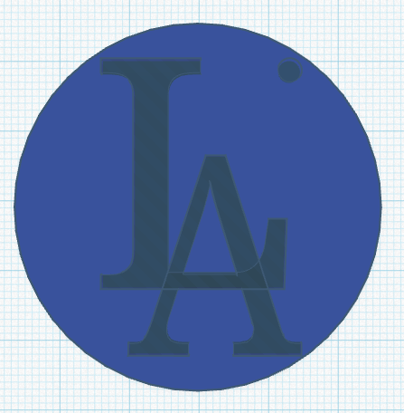LA Dodgers keychain