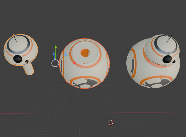 Miniatura 8 do modelo 3D Star Wars DJ Knobs - BB8 R2D2 & R4