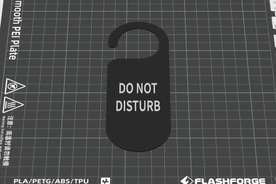 DO NOT DISTURB sign