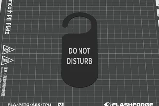 DO NOT DISTURB sign