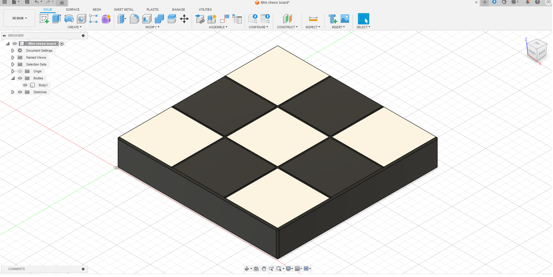 Mini chess board — miniatura 2