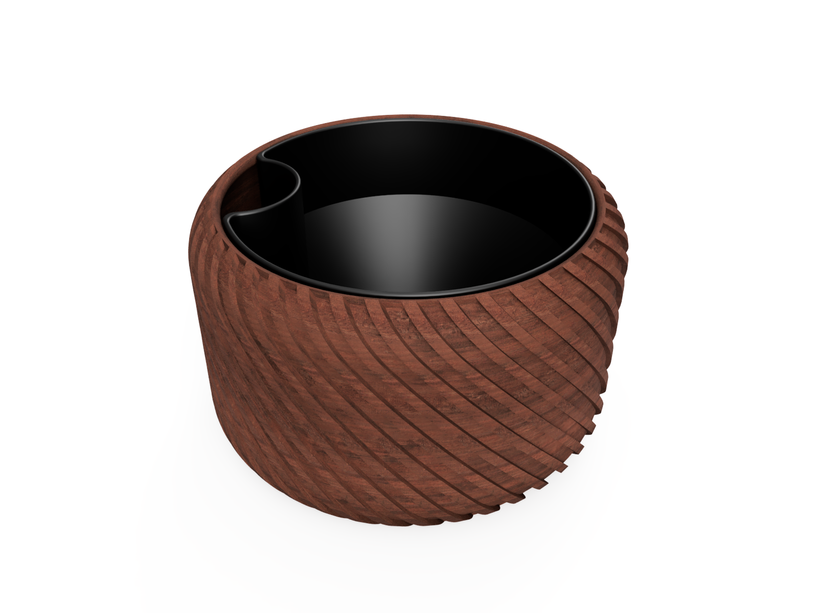 Self-Watering Planter V2 (Spiral Texture)