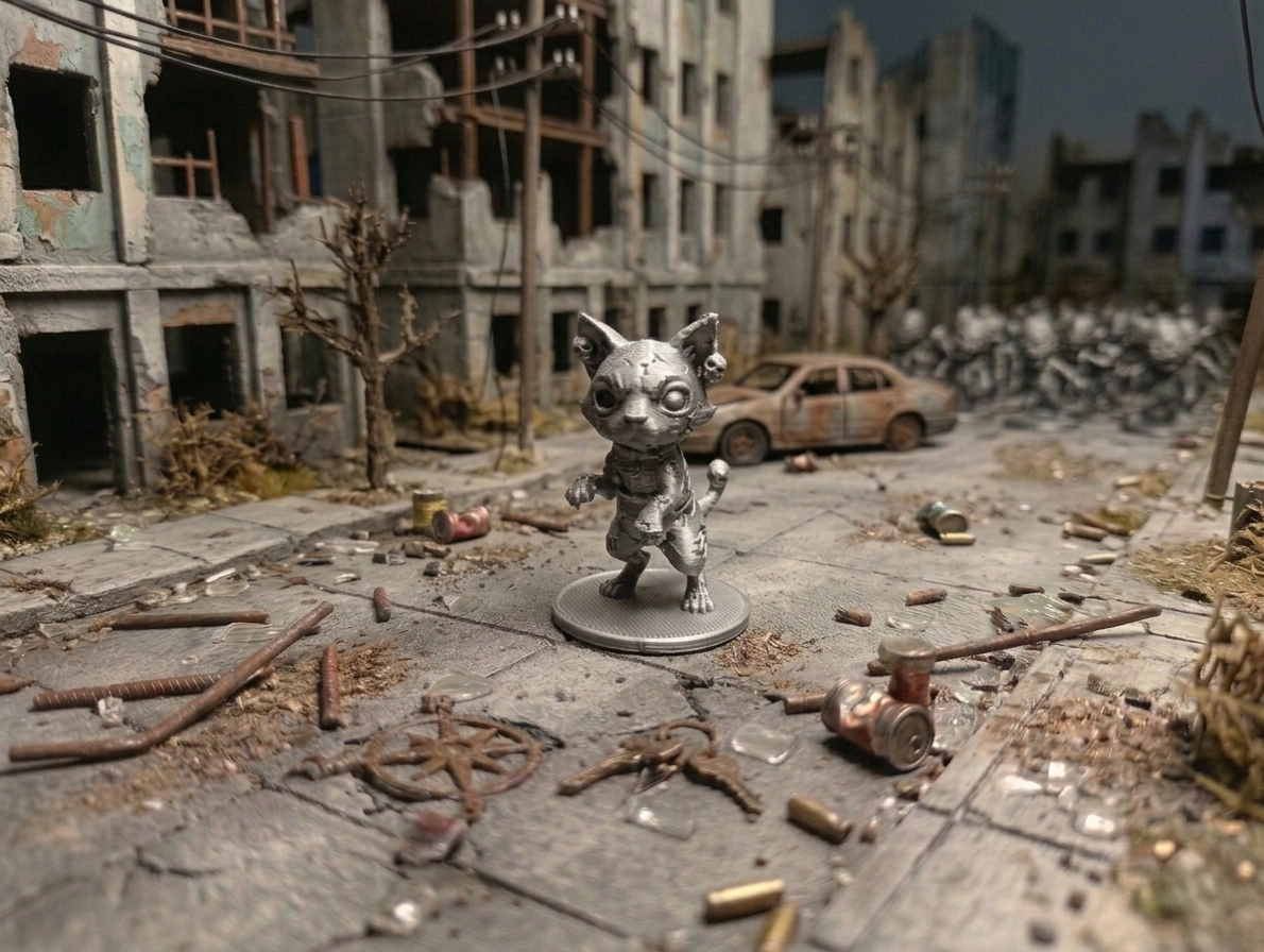 Little Zombie Cat – Cute Chibi Undead Kitty