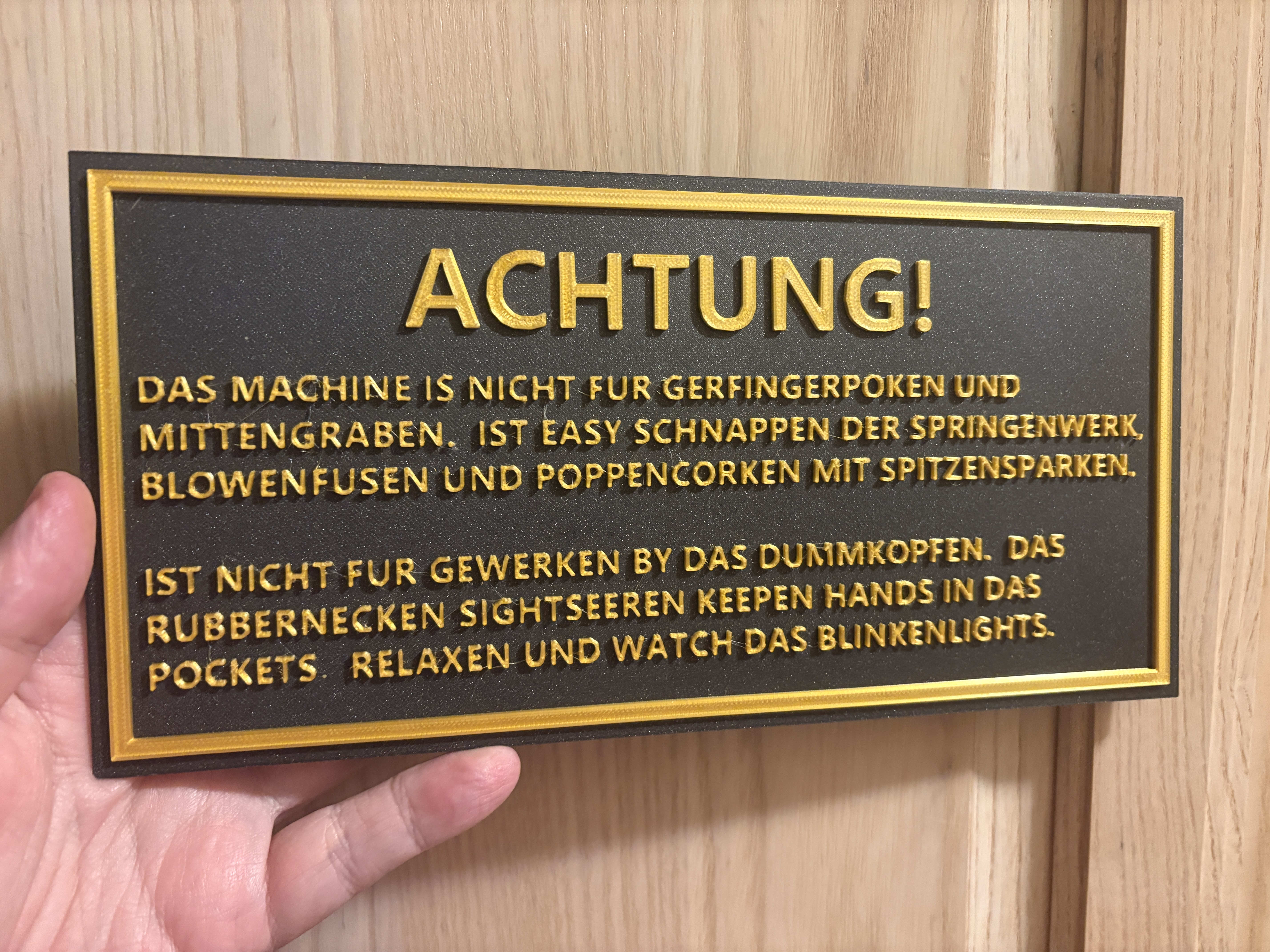 Blinkenlights Plaque