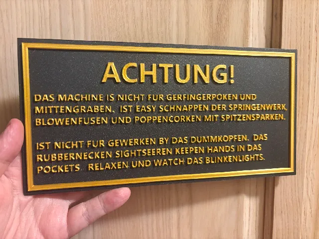 Blinkenlights Plaque