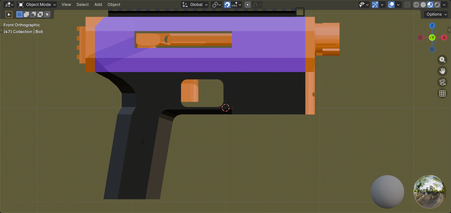 Bandit MK2: Nerf Bolt action Low Hardware Pistol