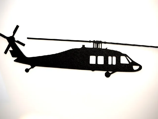 Black Hawk Helicopter Wall Art