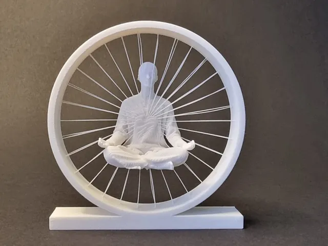 Floating Meditation – String Art Sculpture