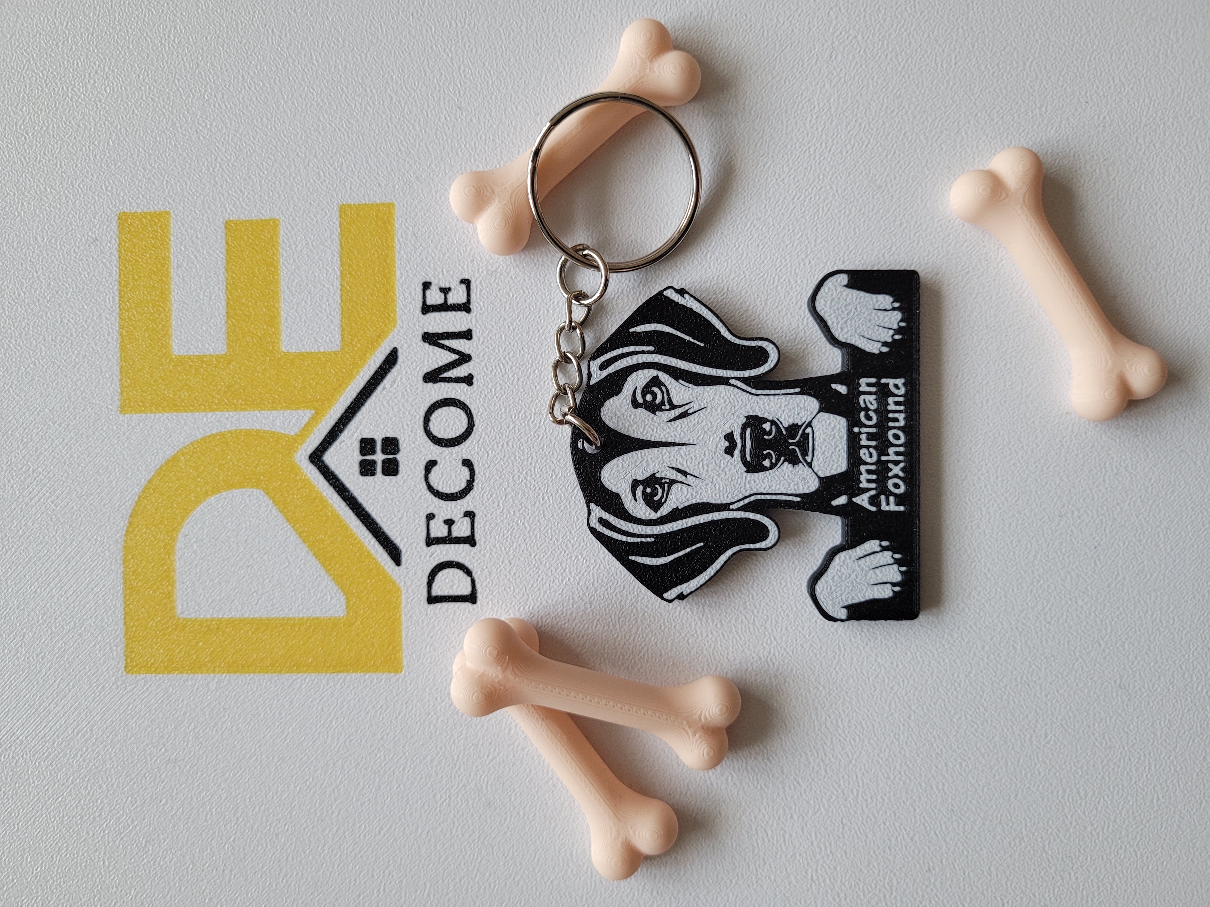 American Foxhound Keychain