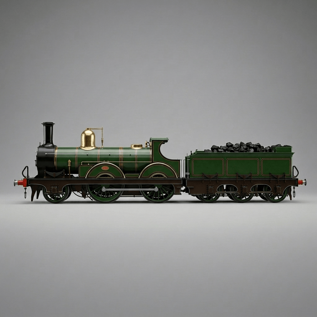 Victorian Art - Inventions - Beyer Peacock & Co. Steam Locomotive