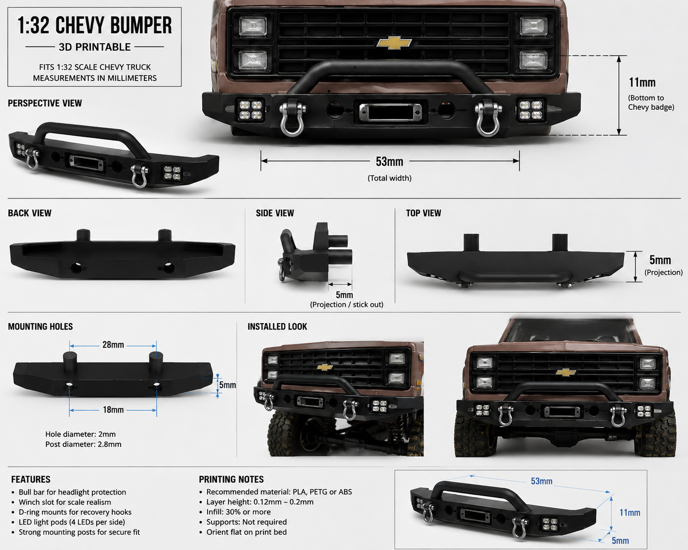 Classic Offroad bumper