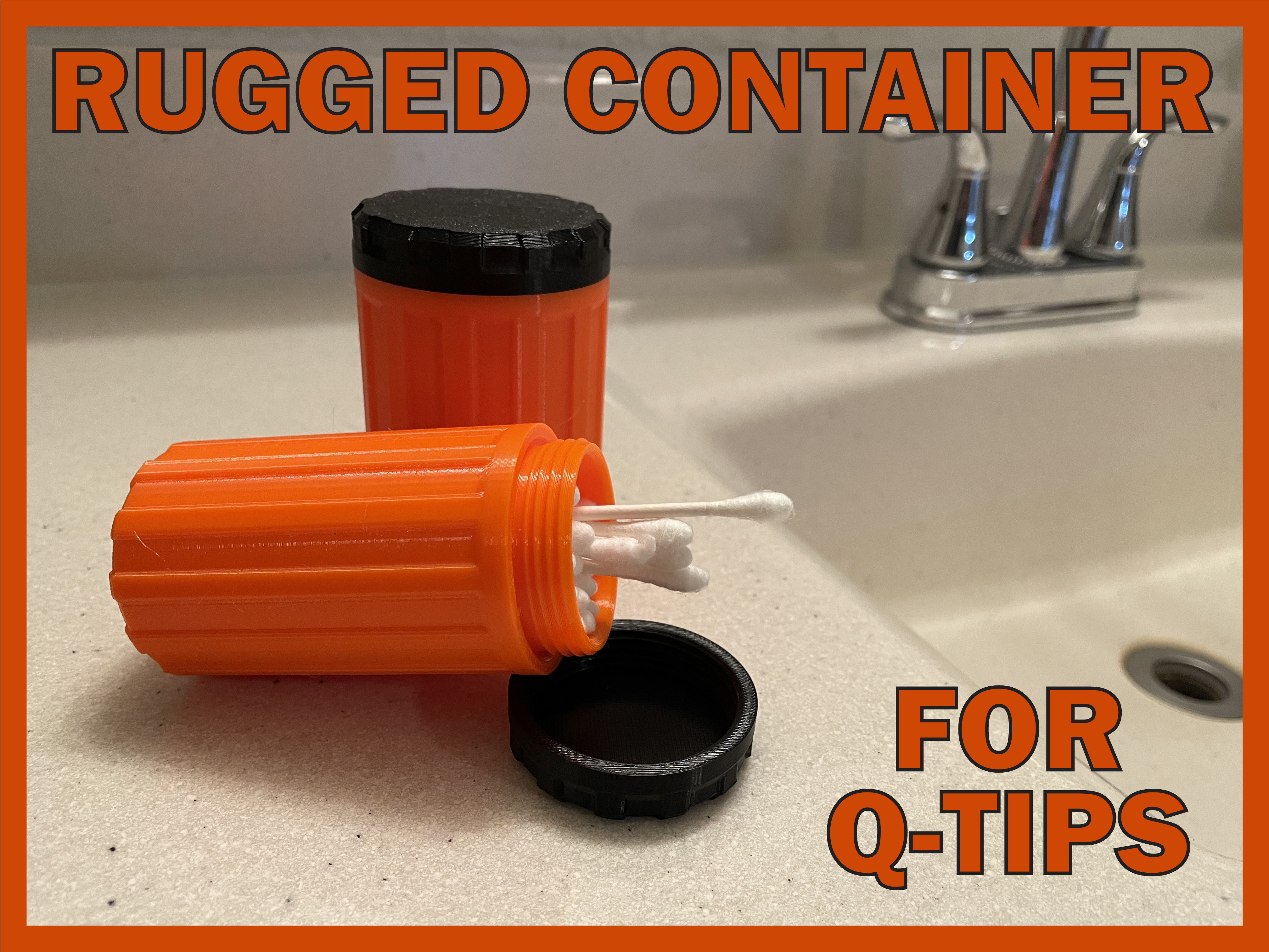 Rugged Q-Tip / Ear Swab Containers