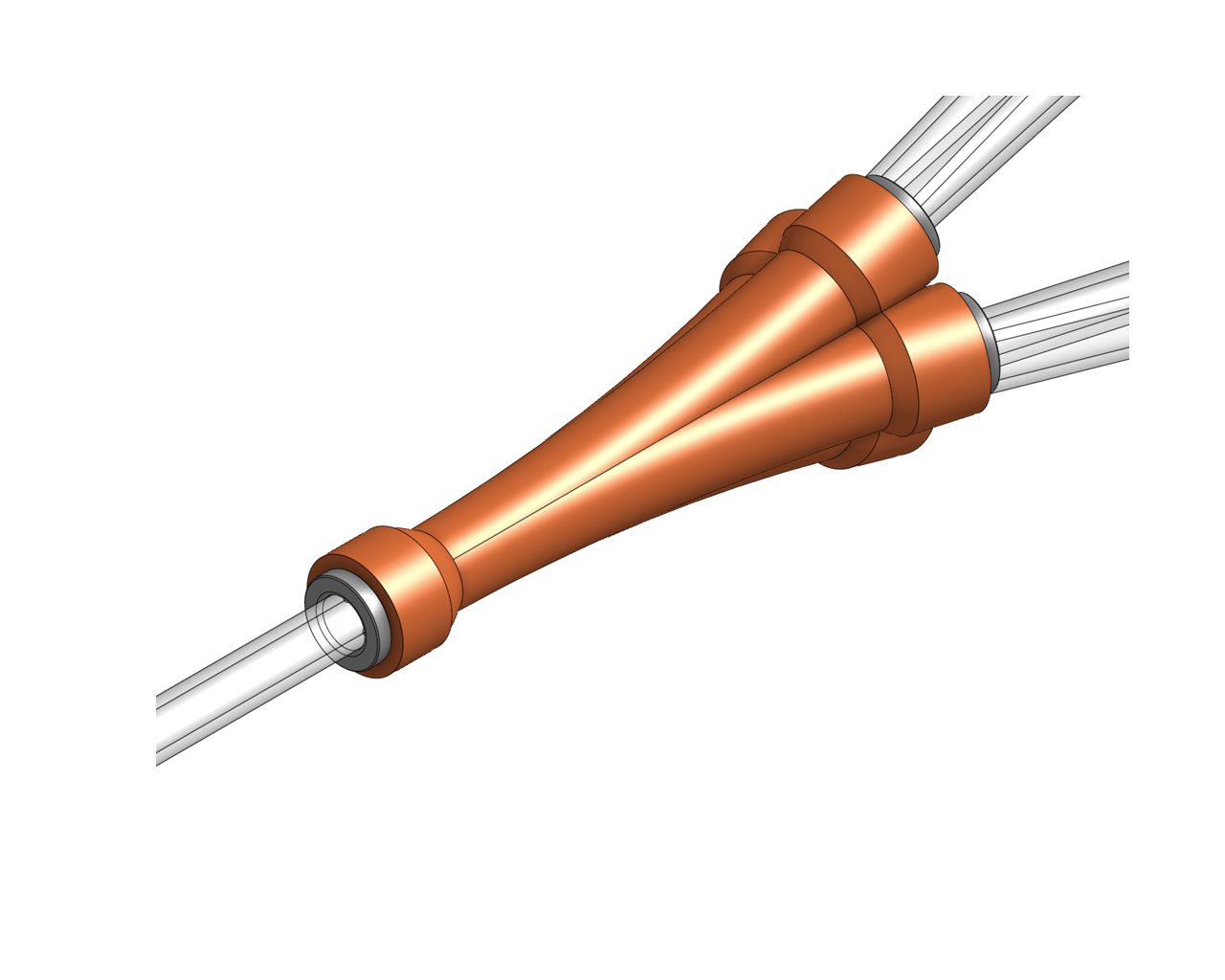 Prusa CORE One/+ MMU3 4-Way-Splitter COLLET (compatible with Lite version)