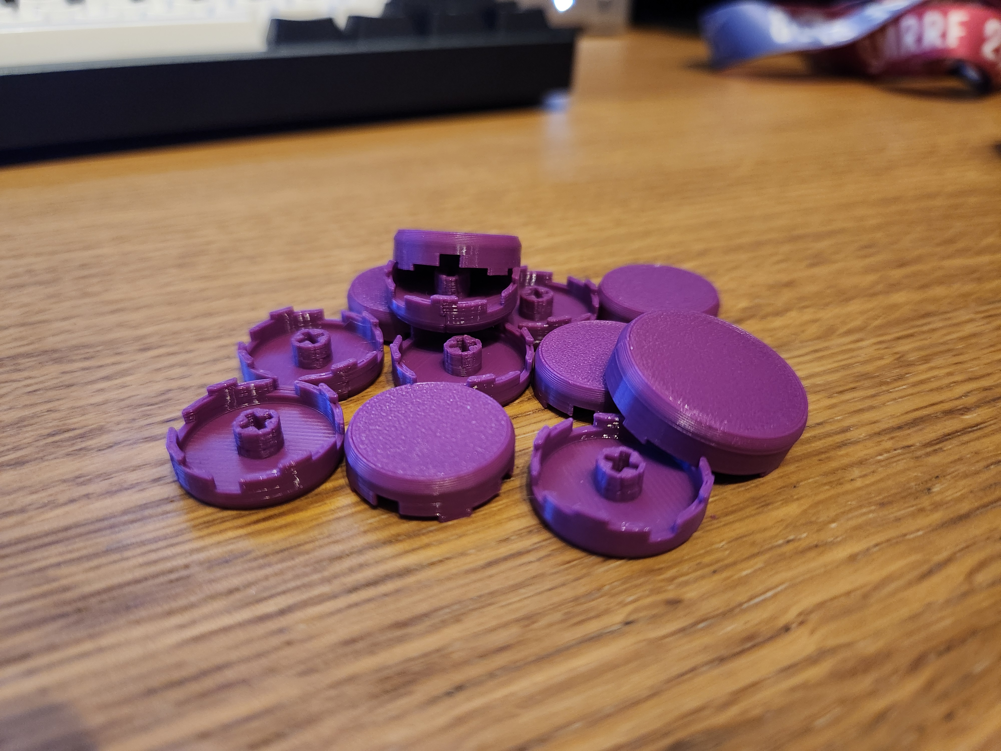 Low Profile Round Button Caps for MX/Choc v2