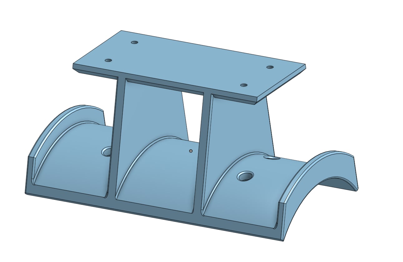 Dual under desk phone holder