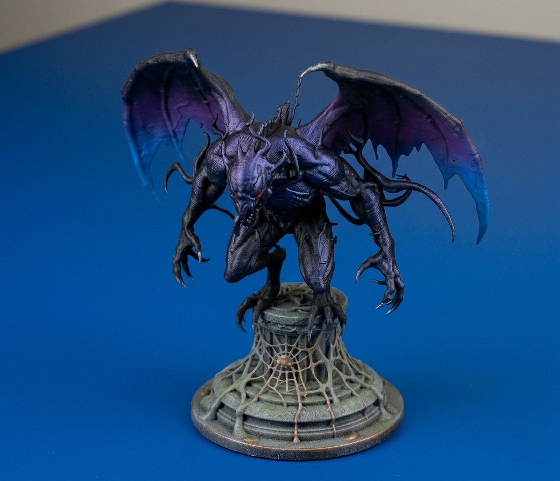 Dark Winged Creature – SLA Resin Printed Fantasy Miniature