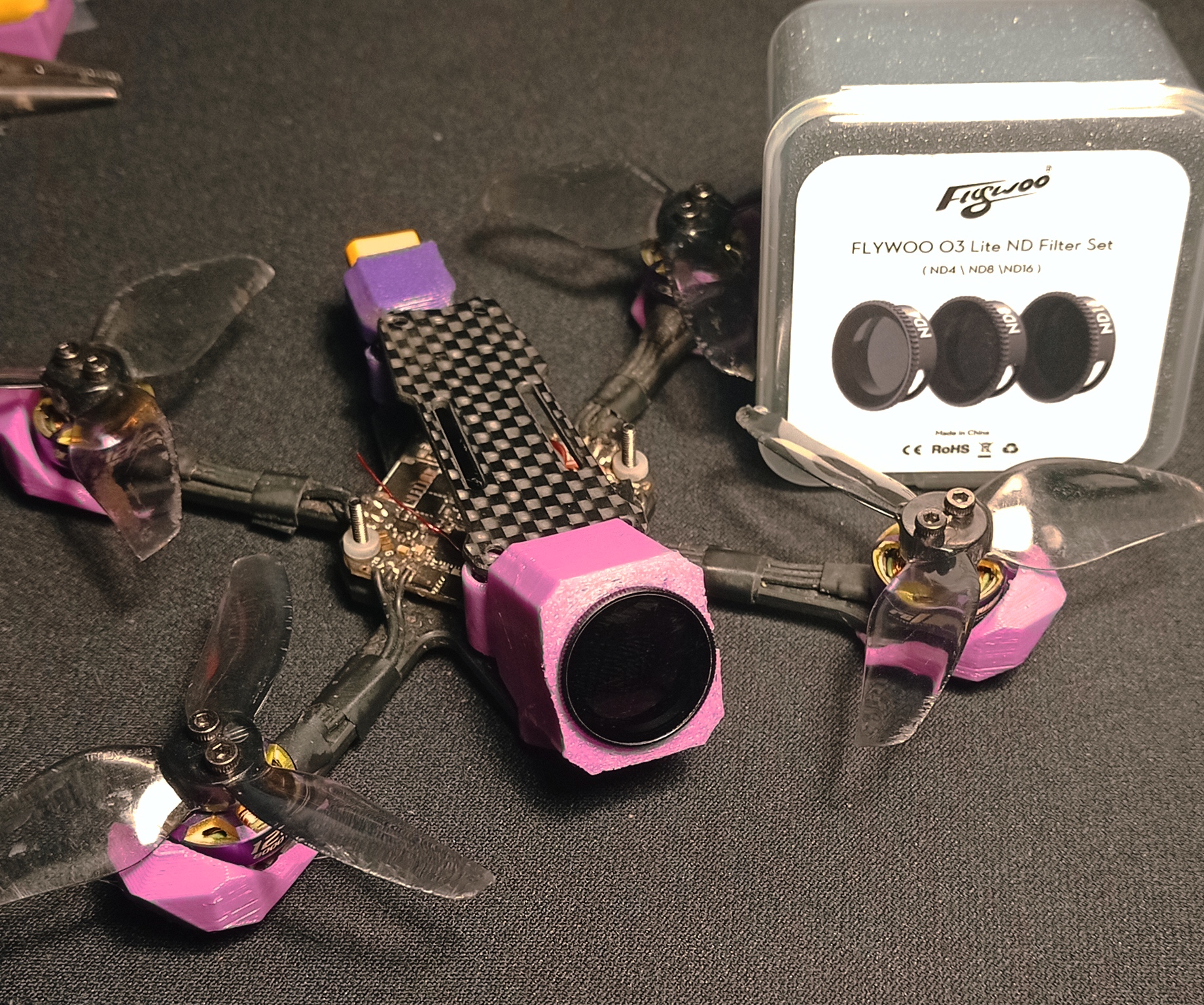 Kayoumini 25deg Frontend for the O3 Lens Mod on the DJI O4 *Flywoo ND filters version*