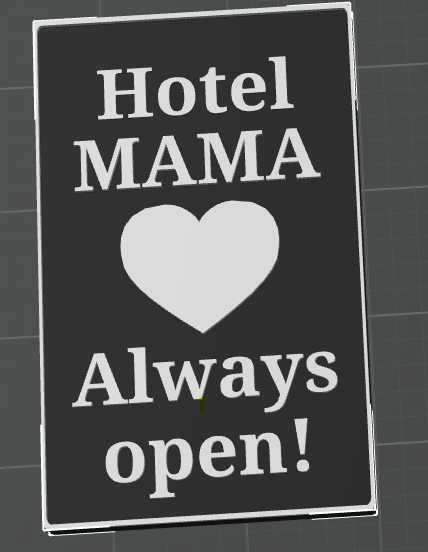 Hotel MAMA sign