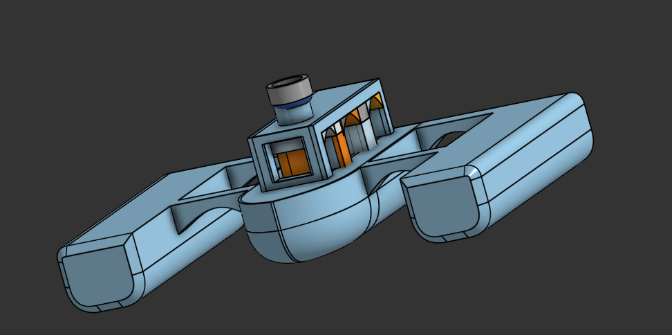 Benchy like boat with pontoons cute