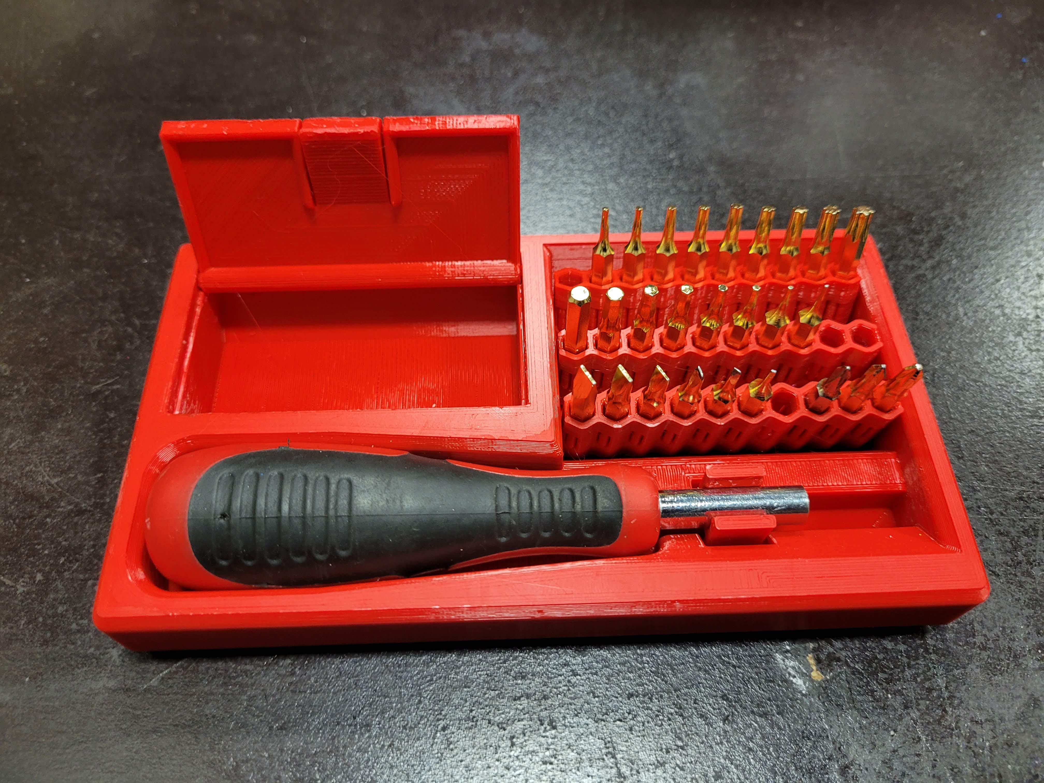 4mm Precision Screwdriver Bit Case by Chris Vahi Download free STL
