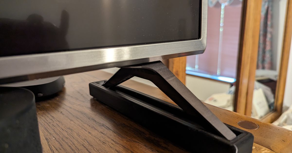 TV Riser by TwoWoofs Download free STL model