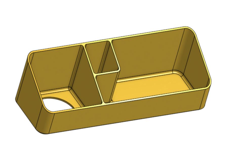 Simple shelf or desktop organizer by Comrade_Zach | Download free STL ...