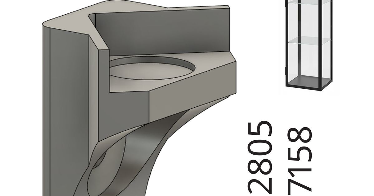 IKEA BLALIDEN / BLÅLIDEN Shelf Bracket Adapter for Glass Repair