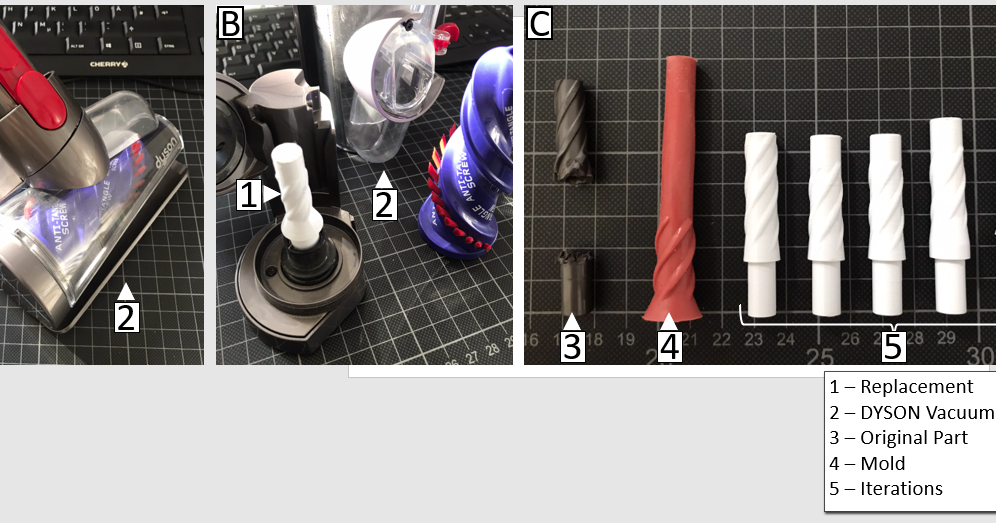 Dyson Hair Brush replacement by JK Download free STL model