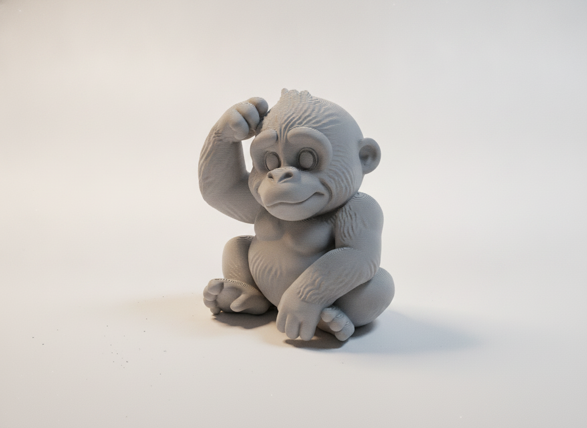 Cute Monkey Confused — miniatura 2