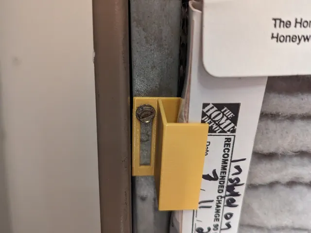 HVAC Air Filter Replacement Bracket