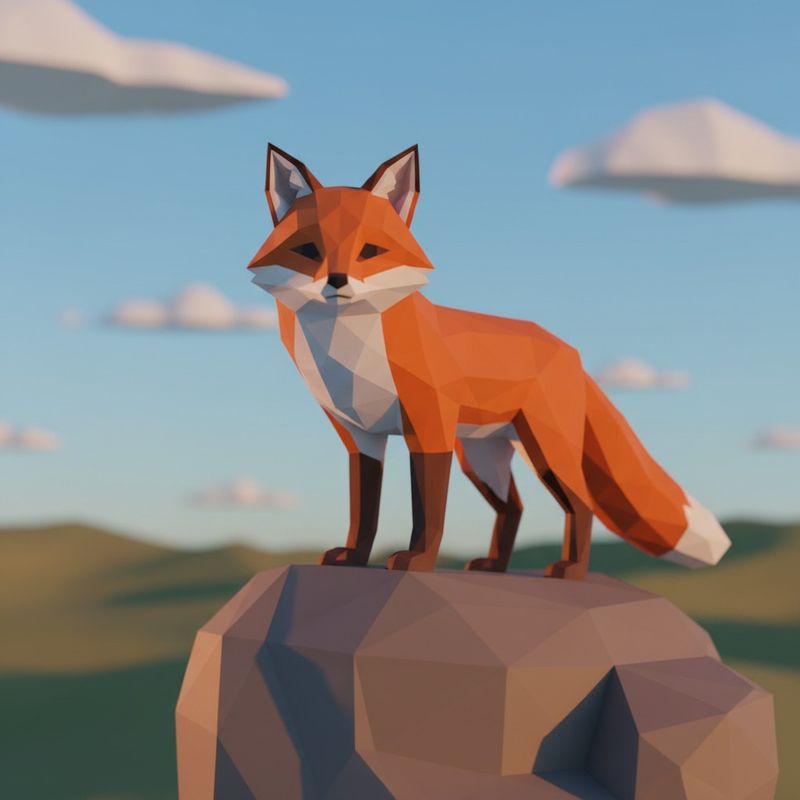 Fox figure (Low Poly) by Grootikman | Download free STL model ...