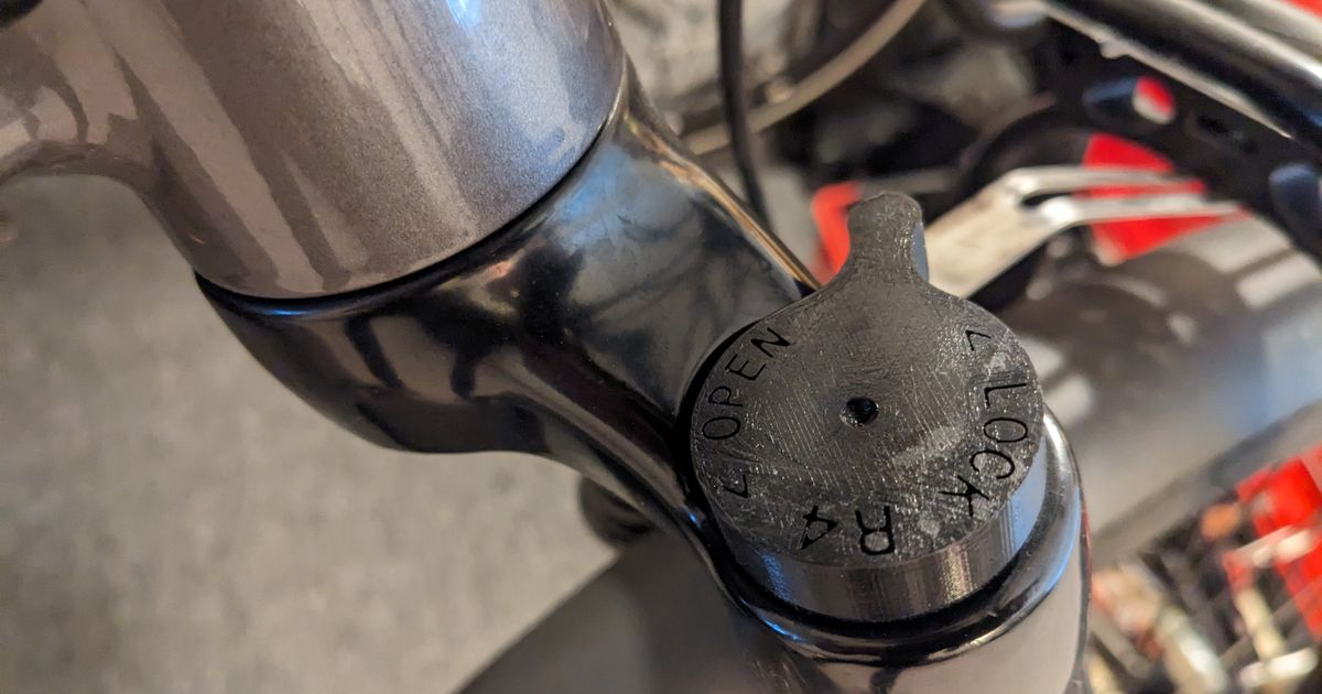 Lockout knob for Zoom suspension fork by aiber Download free STL