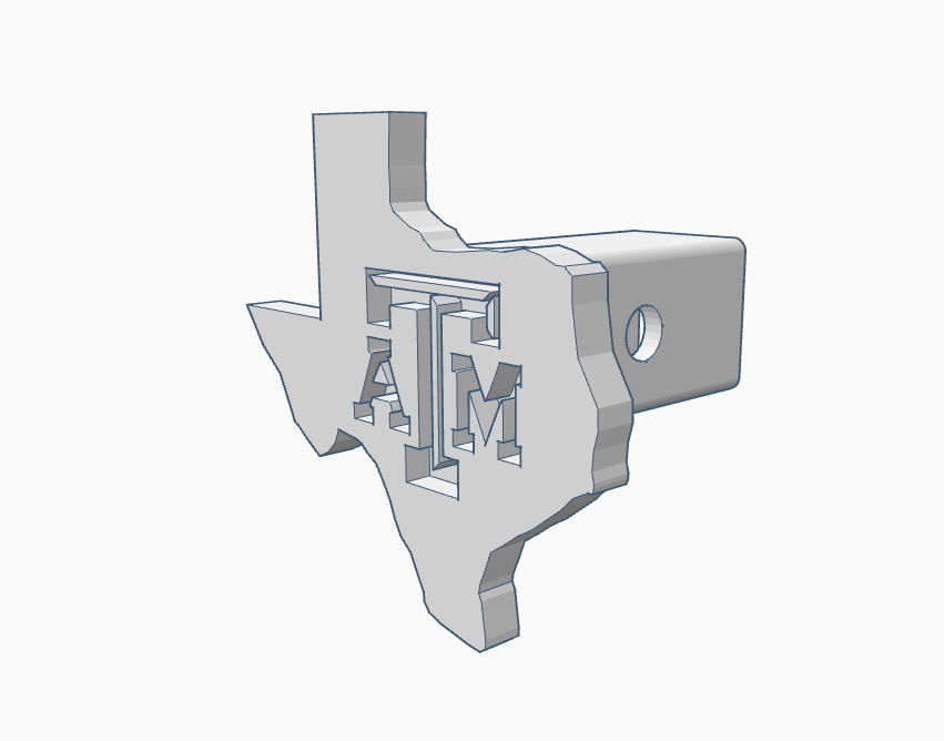 Texas A&M Hitch Cover by Jspace_cadet07 Download free STL model