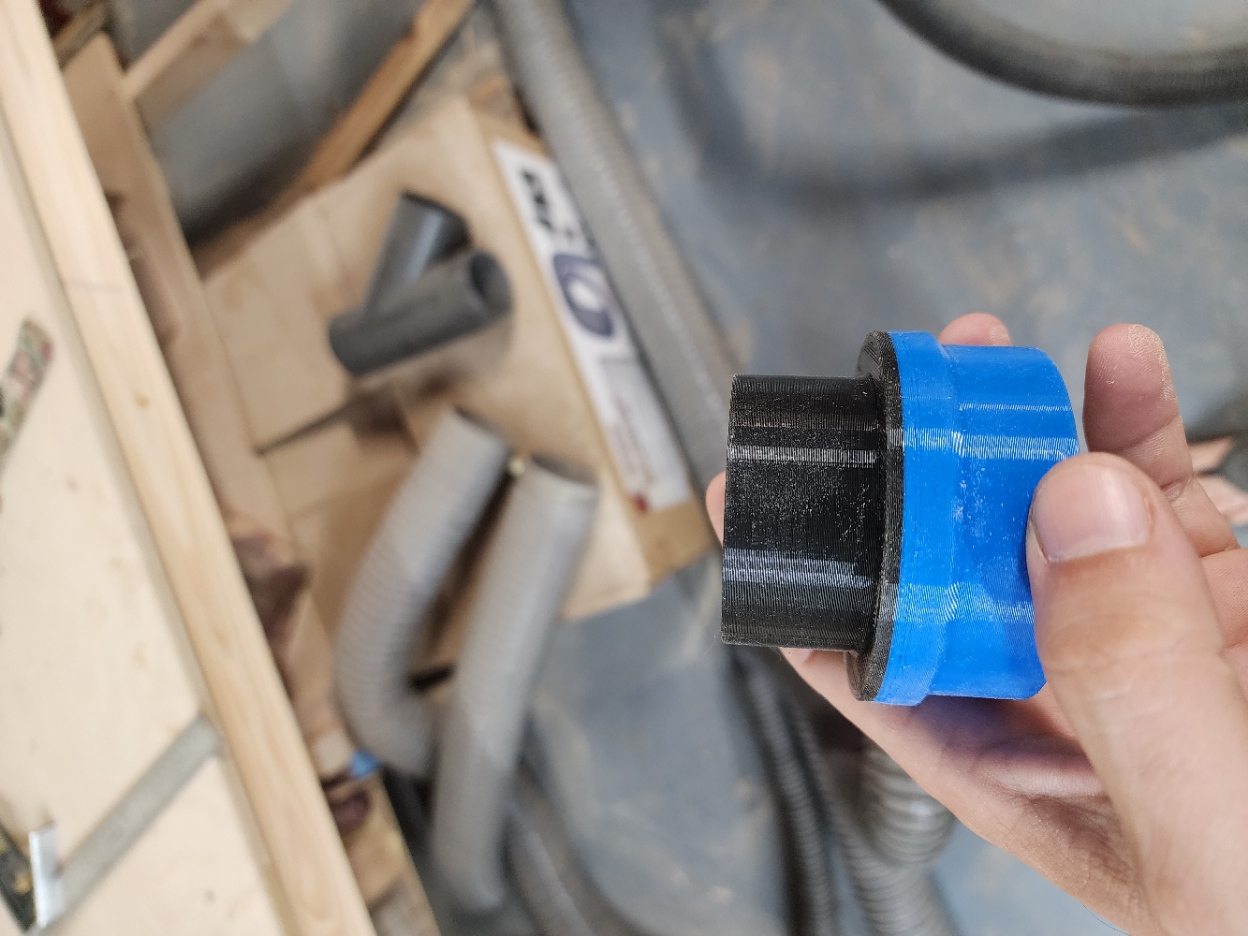 Harbor Freight Cyclone separator 2" hose adapter by Chiknmn Download