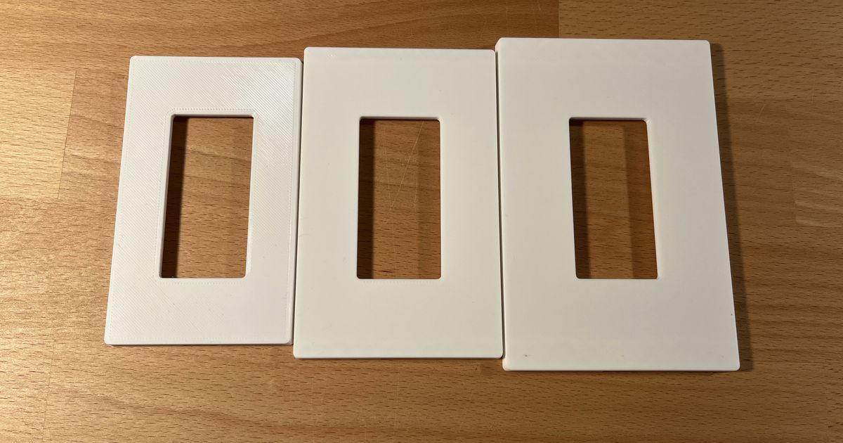 Decora Screwless Wall Plate Cover by Mark D Download free STL model